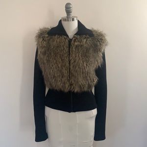 Betsey Johnson Faux Fur Jacket